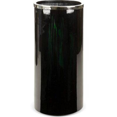 Eurofirany Wazon Dekoracyjny Tuba Capri 21X21X45 Czarny Eurofirany Wazon Dekoracyjny Tuba Capri 21X21X45 Czarny