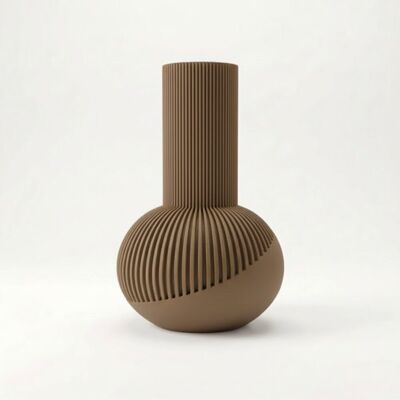 inna (Inny) Wazon dekoracyjny w kształcie kolby brązowy do kwiatów elegancki design inna (Inny) Wazon dekoracyjny w kształcie kolby brązowy do kwiatów elegancki design