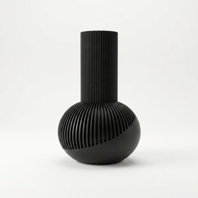 inna (Inny) Wazon dekoracyjny w kształcie kolby czarny do kwiatów elegancki design inna (Inny) Wazon dekoracyjny w kształcie kolby czarny do kwiatów elegancki design