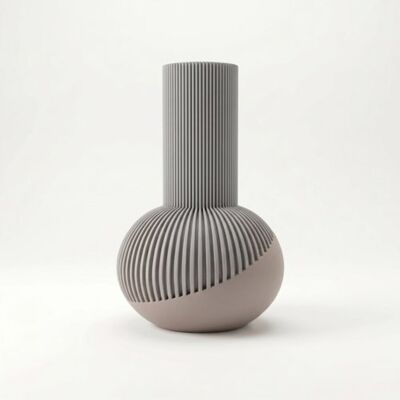 inna (Inny) Wazon dekoracyjny w kształcie kolby szary do kwiatów elegancki design inna (Inny) Wazon dekoracyjny w kształcie kolby szary do kwiatów elegancki design