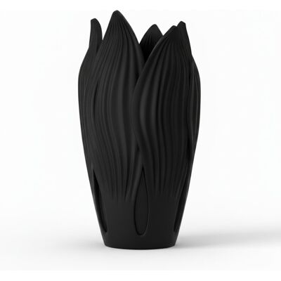 inna (Inny) Wazon dekoracyjny w kształcie liści czarny do kwiatów nowoczesny design inna (Inny) Wazon dekoracyjny w kształcie liści czarny do kwiatów nowoczesny design