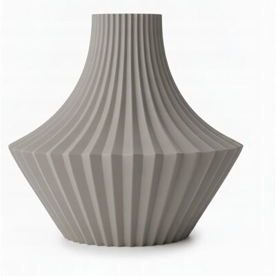 inna (Inny) Wazon dekoracyjny w kształcie plis szary do kwiatów elegancki design inna (Inny) Wazon dekoracyjny w kształcie plis szary do kwiatów elegancki design