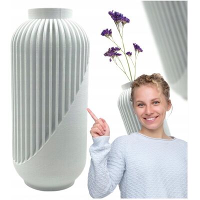 Inny producent Wazon do suszonych kwiatów YAO ARCTIC, Linia CLASSIC, biały, 200 mm, 1 szt Inny producent Wazon do suszonych kwiatów YAO ARCTIC, Linia CLASSIC, biały, 200 mm, 1 szt