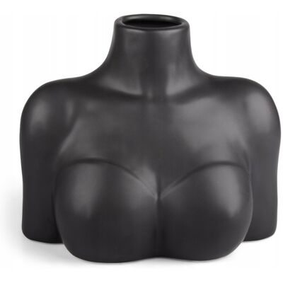 Skandi.pl WAZON FEMINE czarny ceramiczny wys. 15cm Skandi.pl WAZON FEMINE czarny ceramiczny wys. 15cm