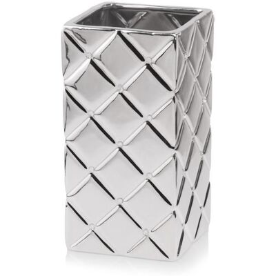 POLNIX Wazon Glamour Silver Srebrna 26 Cm POLNIX Wazon Glamour Silver Srebrna 26 Cm