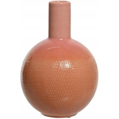 Zielona Fabryka Wazon koralowy kamionkowy 19cm ozdobny butla Zielona Fabryka Wazon koralowy kamionkowy 19cm ozdobny butla