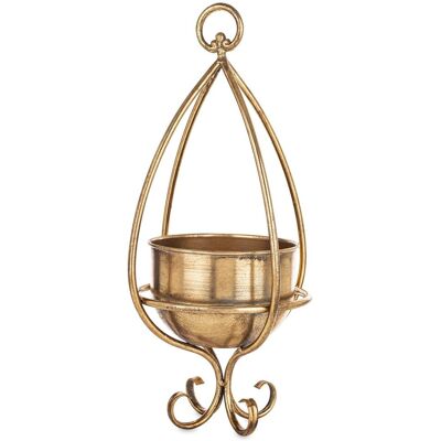 ART Wazon Metalowa Złota Wisząca Osłonka Do Zawieszenia Retro Loft Vintage ART Wazon Metalowa Złota Wisząca Osłonka Do Zawieszenia Retro Loft Vintage