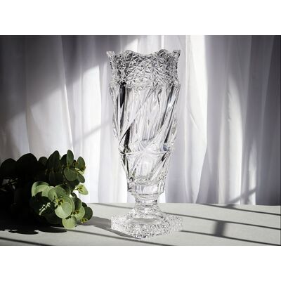 Wazon na nodze 38 cm Bohemia - FLAMENCO ICE 4SB.FLAI.154102 Wazon na nodze 38 cm Bohemia - FLAMENCO ICE 4SB.FLAI.154102