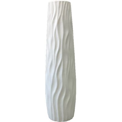 brak danych Wazon nietłukący biały na kwiaty dekoracyjny wysoki 58cm brak danych Wazon nietłukący biały na kwiaty dekoracyjny wysoki 58cm