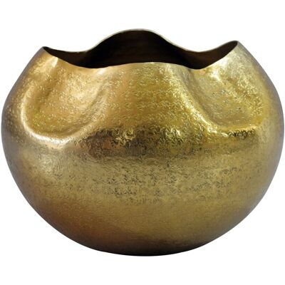 FineBuy Wazon stołowy 30cm Aluminium Alu Wazon na kwiaty Dekoracja domu Okrągły Metal Złoto FineBuy Wazon stołowy 30cm Aluminium Alu Wazon na kwiaty Dekoracja domu Okrągły Metal Złoto