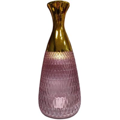 Wisan S.A. Wazon szklany glamour jasnoróżowy 30cm taki jak na zdjęciu Wisan S.A. Wazon szklany glamour jasnoróżowy 30cm taki jak na zdjęciu