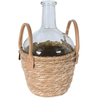 Inny producent Wazon Szklany W Plecionej Osłonie Boho Inny producent Wazon Szklany W Plecionej Osłonie Boho