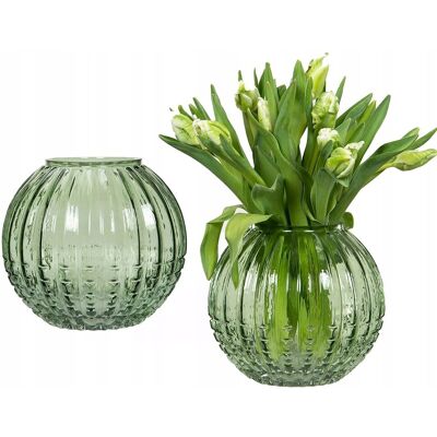 Wazon Allium Zielony Hemmets Hjärta - Szkło Ø20x10x18cm Wazon Allium Zielony Hemmets Hjärta - Szkło Ø20x10x18cm
