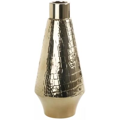 Eurofirany Wazon Z Dolomitu Erna Glamour 14X14X31 Złoty Eurofirany Wazon Z Dolomitu Erna Glamour 14X14X31 Złoty