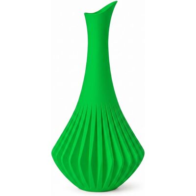 numioo Wazon zielony z pionową strukturą elegancka dekoracja domu numioo Wazon zielony z pionową strukturą elegancka dekoracja domu
