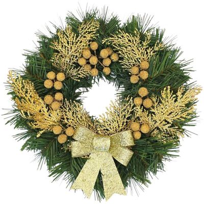 GLOBAL P&P Wianek świąteczny na Boże Narodzenie stroik na drzwi stół dekoracja handmade 30cm GLOBAL P&P Wianek świąteczny na Boże Narodzenie stroik na drzwi stół dekoracja handmade 30cm