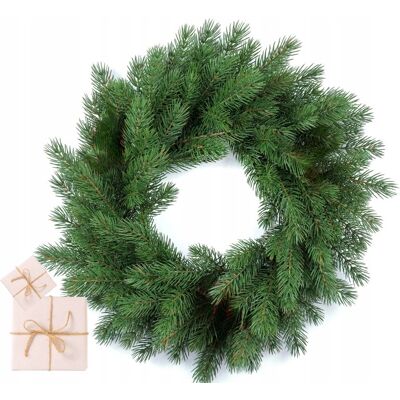 ART Wianek świąteczny SOSNA 100% PE 60 cm dekoracja na drzwi stół wieniec LUX ART Wianek świąteczny SOSNA 100% PE 60 cm dekoracja na drzwi stół wieniec LUX