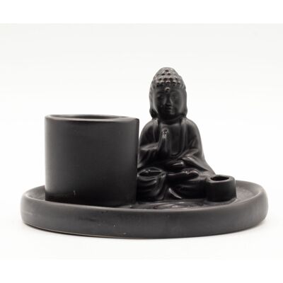 Phoenix Wielofunkcyjna Podstawka pod Kadzidełka Budda - Czarna Matowa Phoenix Wielofunkcyjna Podstawka pod Kadzidełka Budda - Czarna Matowa