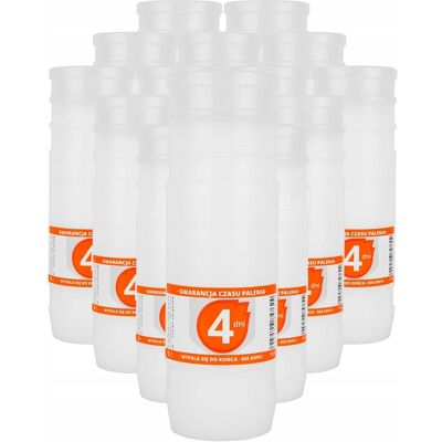 RAL Wkład do zniczy 18 cm 4 dni 15 szt. A4. Gwarancja czasu palenia! Parafinowy RAL Wkład do zniczy 18 cm 4 dni 15 szt. A4. Gwarancja czasu palenia! Parafinowy