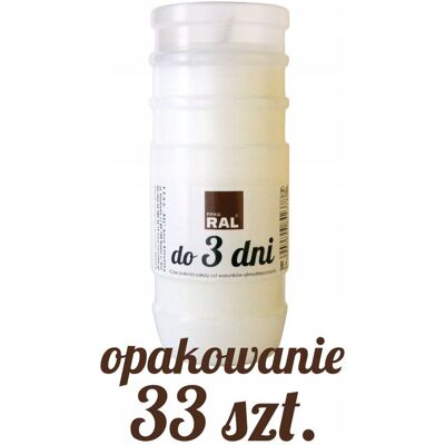 RAL Wkład Wymienny do Znicza Lumis do 3 dni (33 szt.) RAL Wkład Wymienny do Znicza Lumis do 3 dni (33 szt.)