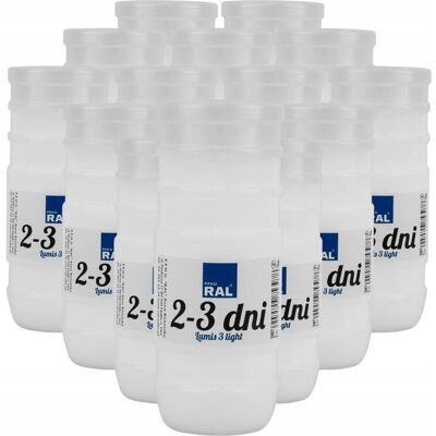RAL Wkłady do zniczy 14 cm do 3 dni 15 szt. Lumis 3 Light Wkłady zalewane RAL Wkłady do zniczy 14 cm do 3 dni 15 szt. Lumis 3 Light Wkłady zalewane