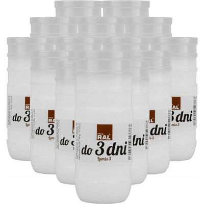 RAL Wkłady do zniczy 14 cm do 3 dni 15 szt. Lumis 3 Wkłady zalewane RAL Wkłady do zniczy 14 cm do 3 dni 15 szt. Lumis 3 Wkłady zalewane