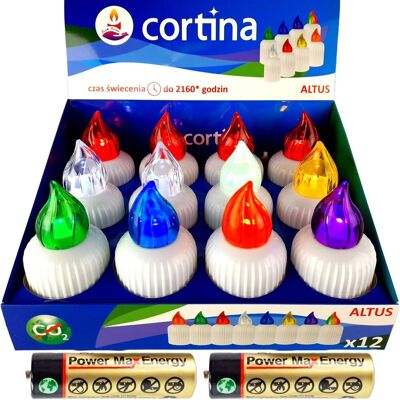 CORTINA Wkłady Led Do Zniczy Zestaw Wkładów Na Baterie R6 Lampion Znicza Znicz CORTINA Wkłady Led Do Zniczy Zestaw Wkładów Na Baterie R6 Lampion Znicza Znicz