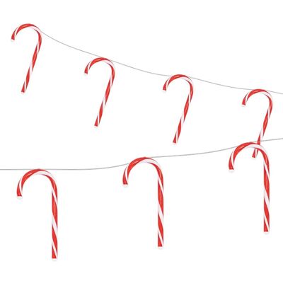 ECD Niemcy Candy Cane - 28 LED, 330cm, Ciepła Biały ECD Niemcy Candy Cane - 28 LED, 330cm, Ciepła Biały