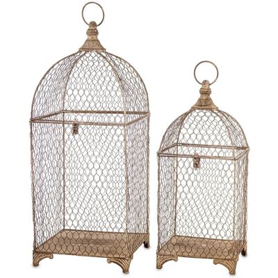 ART Wysokie Duże Antyczne Klatki Dekoracyjne Metal Ozdoba Retro Loft Vintage ART Wysokie Duże Antyczne Klatki Dekoracyjne Metal Ozdoba Retro Loft Vintage