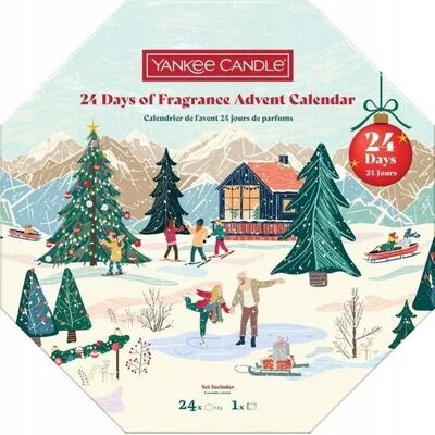 Yankee Candle Kalendarz Adwentowy Wieniec Zestaw Apres Ski 24 x Świece Yankee Candle Kalendarz Adwentowy Wieniec Zestaw Apres Ski 24 x Świece