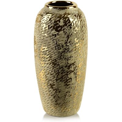 Mondex YARINE GOLD Wazon 12x10x30cm Mondex YARINE GOLD Wazon 12x10x30cm