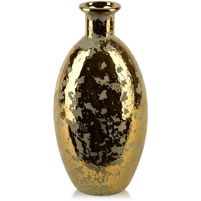 Mondex YARINE GOLD Wazon 14x6x31cm Mondex YARINE GOLD Wazon 14x6x31cm