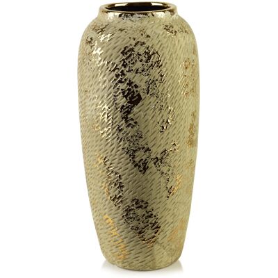 Mondex YARINE GOLD Wazon 16x10x39cm Mondex YARINE GOLD Wazon 16x10x39cm