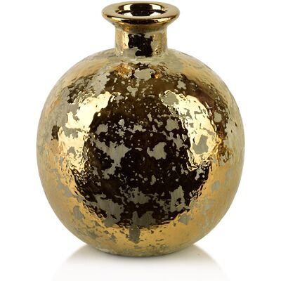 Mondex YARINE GOLD Wazon 16x6x16cm Mondex YARINE GOLD Wazon 16x6x16cm