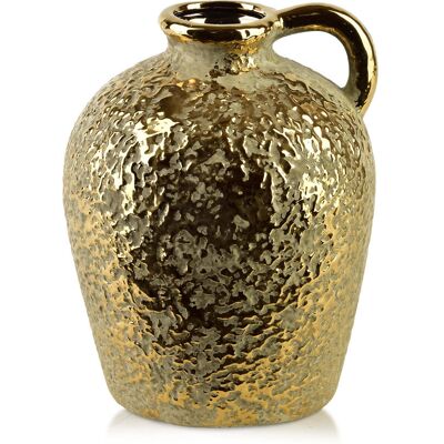 Mondex YARINE GOLD Wazon 7x16x24cm Mondex YARINE GOLD Wazon 7x16x24cm