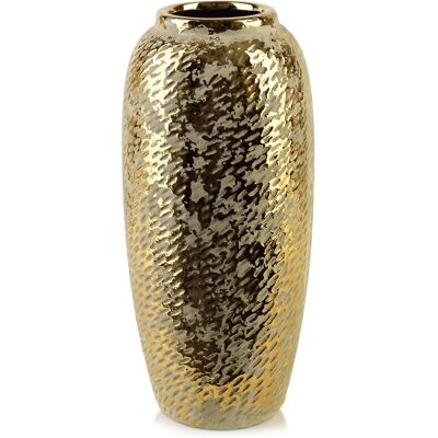 Mondex YARINE GOLD Wazon 9x15x34cm Mondex YARINE GOLD Wazon 9x15x34cm