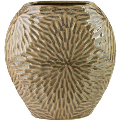 Mondex YARINE Wazon 25x12x26cm beż Mondex YARINE Wazon 25x12x26cm beż