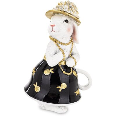 ARTPOL Zając w Czarno-Biały Złota Biżuteria Figurka Glamour Ozdoba ARTPOL Zając w Czarno-Biały Złota Biżuteria Figurka Glamour Ozdoba