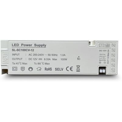 Zasilacz LED 100W 12V do lameli Marbet Design WOODLINE LUMI (2-3 panele) Zasilacz LED 100W 12V do lameli Marbet Design WOODLINE LUMI (2-3 panele)