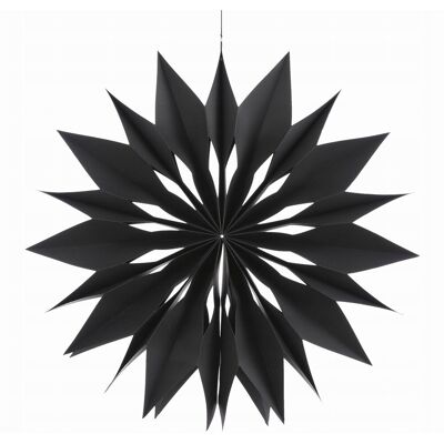 Zielona Fabryka Zawieszka czarna śnieżynka 60cm ozdoba okna boho Zielona Fabryka Zawieszka czarna śnieżynka 60cm ozdoba okna boho