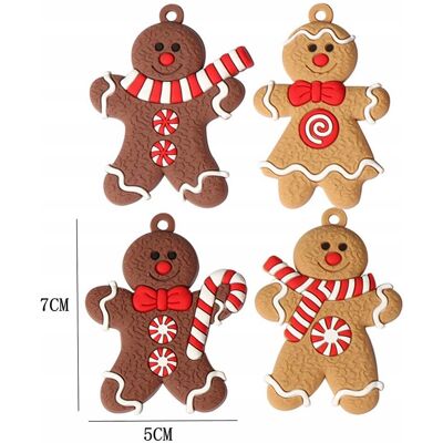 Inny producent Zestaw 12 Ozdób w Kształcie Ciastek Ludzików Do Zawieszenia na Choinkę Inny producent Zestaw 12 Ozdób w Kształcie Ciastek Ludzików Do Zawieszenia na Choinkę