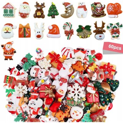 Inny producent Zestaw 60 Mini Figurek Świątecznych ok. 3 cm Różne Rodzaje Inny producent Zestaw 60 Mini Figurek Świątecznych ok. 3 cm Różne Rodzaje
