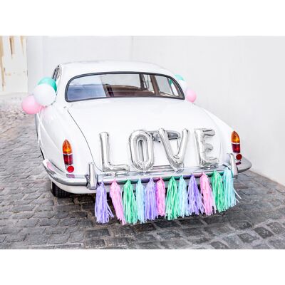 Party Deco Zestaw Dekoracji Samochodowych - Love, Mix Party Deco Zestaw Dekoracji Samochodowych - Love, Mix