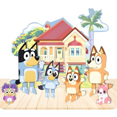Bluey Żart - Zestaw Dekoracji na Przyjęcie Bluey Żart - Zestaw Dekoracji na Przyjęcie