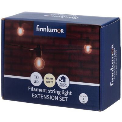TAMMER Zestaw do rozbudowania girlandy LED z żarówkami filament, 4 m TAMMER Zestaw do rozbudowania girlandy LED z żarówkami filament, 4 m