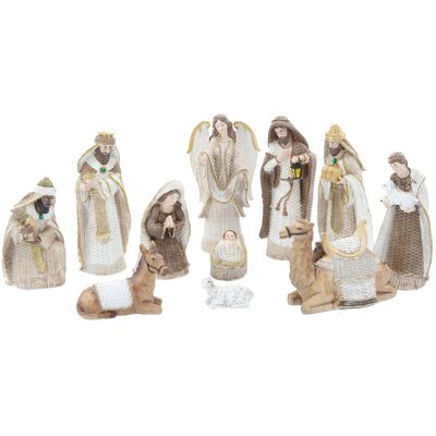 Chomik Zestaw Figurek Bożonarodzeniowych do Szopki 31 cm 11 el. Polyresin Chomik Zestaw Figurek Bożonarodzeniowych do Szopki 31 cm 11 el. Polyresin