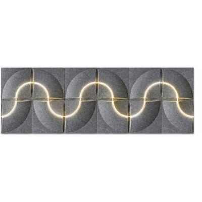 Zestaw paneli dekoracyjnych akustyczny ECOLINE LUMI LED Marbet Design panele ścienne 3D 12 szt. Zestaw paneli dekoracyjnych akustyczny ECOLINE LUMI LED Marbet Design panele ścienne 3D 12 szt.