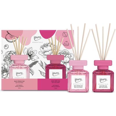 Zestaw prezentowy INTENSE & DARK ROSE, ipuro Essentials, 2 x 50 ml, Ipuro Zestaw prezentowy INTENSE & DARK ROSE, ipuro Essentials, 2 x 50 ml, Ipuro