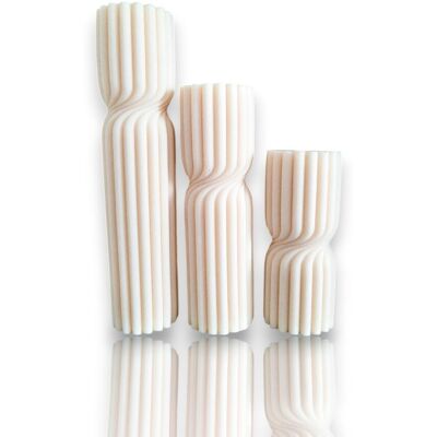 NaaN Candle Handmade ZESTAW ŚWIEC SOJOWCH TWIRL 3SZT RĘKODZIEŁO PROSTE ŚWIECE BOHO NaaN Candle Handmade ZESTAW ŚWIEC SOJOWCH TWIRL 3SZT RĘKODZIEŁO PROSTE ŚWIECE BOHO