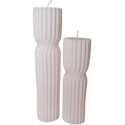 NaaN Candle Handmade ZESTAW ŚWIEC SOJOWYCH 2SZT TWIRL RĘKODZIEŁO BEZZAPACHOWA WALEC NaaN Candle Handmade ZESTAW ŚWIEC SOJOWYCH 2SZT TWIRL RĘKODZIEŁO BEZZAPACHOWA WALEC